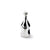 Wine Bottle Charm Bead in Sterling Silver