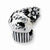 Sterling Silver Cupcake with Flowers Bead Charm hide-image