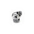 Cupcake with Flowers Charm Bead in Sterling Silver