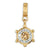 GP Swarovski Elements Ships Wheel Charm Dangle Bead in Sterling Silver