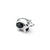 Onyx Pig Charm Bead in Sterling Silver
