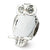 Sterling Silver Enameled Wise Owl Bead Charm hide-image