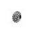Floral Cameo Charm Bead in Sterling Silver