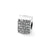 Bingo Card Charm Bead in Sterling Silver