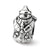 Snowman Charm Bead in Sterling Silver