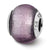 Lavender Italian Murano Charm Bead in Sterling Silver
