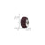 Dark Maroon Full Swarovski Crystal Charm Bead in Sterling Silver