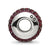 Crimson Full Swarovski Crystal Charm Bead in Sterling Silver