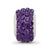 Purple,Violet Full Swarovski Crystal Charm Bead in Sterling Silver