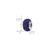 Purple,Violet Full Swarovski Crystal Charm Bead in Sterling Silver