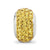 Gold Full Swarovski Crystal Charm Bead in Sterling Silver