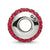 Scarlet Full Swarovski Crystal Charm Bead in Sterling Silver