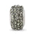 Silver,Grey Full Swarovski Crystal Charm Bead in Sterling Silver