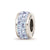 Sterling Silver Reflections Light Blue Double Row Swarovski Crystal Bead