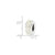 Cream Double Row Swarovski Crystal Charm Bead in Sterling Silver