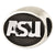 Antiqued Arizona State University Collegiate Charm Bead in Sterling Silver