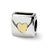 Love Note Charm Bead in Sterling Silver & Gold Plated