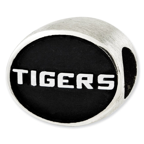 Sterling Silver Antiqued Louisiana State University Collegiate Bead