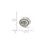 Antiqued Southern University Collegiate Charm Bead in Sterling Silver