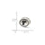 Antiqued Tulane University Collegiate Charm Bead in Sterling Silver