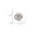 Antiqued Rutgers University Collegiate Charm Bead in Sterling Silver