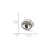 Antiqued Syracuse University Collegiate Charm Bead in Sterling Silver
