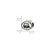 Antiqued Ohio University Collegiate Charm Bead in Sterling Silver