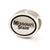 Antiqued Missouri State University Collegiate Charm Bead in Sterling Silver