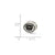 Antiqued Missouri State University Collegiate Charm Bead in Sterling Silver