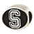 Antiqued Stanford University Collegiate Charm Bead in Sterling Silver