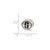Antiqued Stanford University Collegiate Charm Bead in Sterling Silver