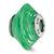 Sterling Silver Green Swirls Italian Murano Glass Bead Charm hide-image