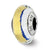 Sterling Silver Blue/Gold/Silver Italian Murano Bead Charm hide-image