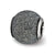 Grey Laser Cut Charm Bead in Sterling Silver