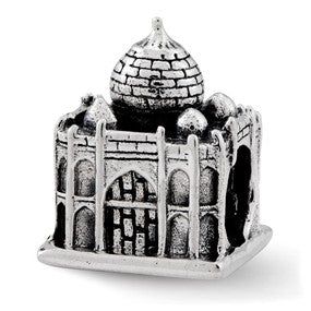 Sterling Silver Taj Mahal Bead Charm hide-image