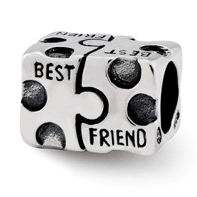 Sterling Silver Best Friend Bead Charm hide-image