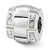 Clear CZ Bali Charm Bead in Sterling Silver