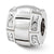 Sterling Silver Clear CZ Bali Bead Charm hide-image