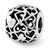 Hearts Bali Charm Bead in Sterling Silver