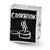 Sterling Silver Black Enameled Cookbook Bead Charm hide-image