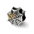 Spider Web Charm Bead in Sterling Silver & Gold Plated