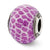 Sterling Silver Italian Purple Glitter Glass Bead Charm hide-image