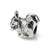 Squirrel Charm Bead in Sterling Silver