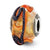 Sterling Silver Italian Yellow w/Blue & Orange Textured Lines G Charm hide-image