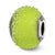Sterling Silver Italian Light Green Textured Glass Bead Charm hide-image
