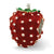 Sterling Silver Kids Enameled Strawberry Bead Charm hide-image