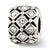 April Swarovski Elements Charm Bead in Sterling Silver