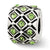 August Swarovski Elements Charm Bead in Sterling Silver