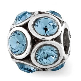 Sterling Silver December Swarovski Elements Bead Charm hide-image