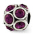 February Swarovski Elements Charm Bead in Sterling Silver